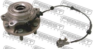 Πλήμνη τροχού FEBEST 0282R51F Nissan Navara D40 3000cc dCi 4x4 231ps 2010- (402024X01A,402025X00A,40202EA000,40202EA300,40202ZP50A)