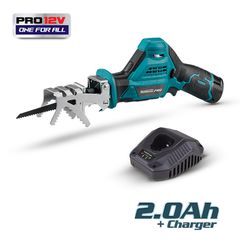 BBP9045 ΠΡΙΟΝΙ ΚΛΑΔΕΜΑΤΟΣ ΜΠΑΤΑΡΙΑΣ 80mm 20v 1Χ2Ah+ΦΟΡΤΙΣΤΗ+ΤΣΑΝΤΑ BRUSHLESS BORMANN 052500