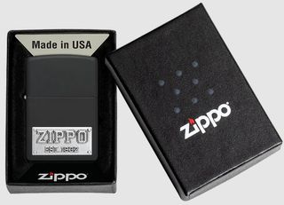 Zippo 48689 Logo Est. 1932 Emblem Design, Steel, Μαύρο