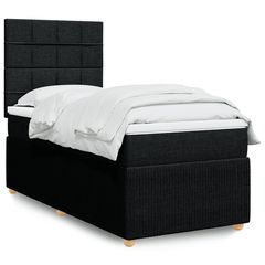 ΚΡΕΒΑΤΙ BOXSPRING ΜΕ ΣΤΡΩΜΑ ΜΑΥΡΟ 90X190 ΕΚ.ΥΦΑΣΜΑΤΙΝΟ 3291913