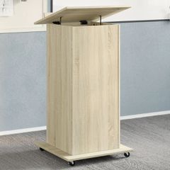 Αναλόγιο με Ροδάκια & Συρτάρι Sonoma Δρυς 55x55x107εκ Επεξ Ξύλο 848026