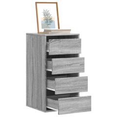 Συρταριέρα Γκρι Sonoma 40x41x76 εκ. από Επεξεργ. Ξύλο 852866