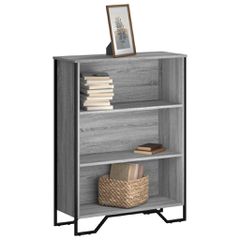 Βιβλιοθήκη Γκρι Sonoma 80x31x106 εκ. από Επεξεργ. Ξύλο 848627