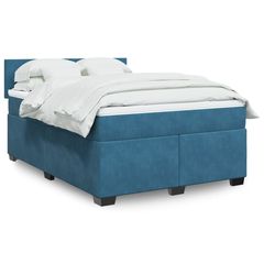 ΚΡΕΒΑΤΙ BOXSPRING ΜΕ ΣΤΡΩΜΑ ΜΠΛΕ 140X200 ΕΚ. ΒΕΛΟΥΔΙΝΟ 3288628