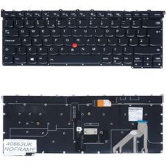 Πληκτρολόγιο - Laptop Keyboard για Lenovo ThinkPad X1 Carbon 3rd Gen 20BS 20BT 01YQ389 SN20G18565 00HN949 MQ5-84GR MQ8-84US UK No Frame Backlight Pointer Black ( Κωδ.40663UKNOFRAME )