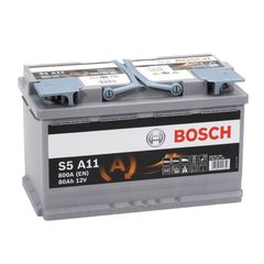 Μπαταρία Αυτοκινήτου 80Ah Δεξιά Bosch 800Α (ΕΝ) Start Stop AGM S5A11