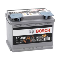 Μπαταρία Αυτοκινήτου 60Ah Δεξιά Bosch 680Α (ΕΝ) Start Stop AGM S5A05