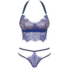 Obsessive Flowlace Sensual Set Blue-thumb-1