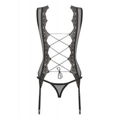 Obsessive Meshlove Corset with Thong-thumb-2