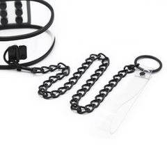 Transparent Collar and Leash 46x5.5cm-thumb-1