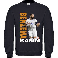 Παιδικό φούτερ Benzema ΜΑΥΡΟ-thumb-0