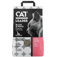 Άμμος Cat Leader Clumping Black & White Lotus Flower 5kg