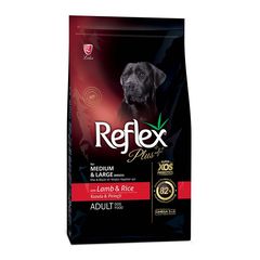 Ξηρά Τροφή Reflex Plus Medium/Large Adult Lamb για Ενήλικους Σκύλους Μεσαίων και Μεγαλόσωμων Φυλών, με Αρνί και Ρύζι 15kg