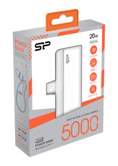 SILICON POWER power bank QD50, USB-C, 5000mAh, 20W PD, λευκό