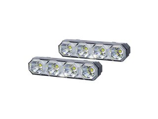 ΚΑΙΝΟΥΡΙΟ!!! - Horpol DRL HOR78 12/24V ΠΡΟΣΘΕΤΟ DAYTIME ΔΙΕΘΝΗ ΜΕ 4LED 6W 120,5x36,8mm ΜΑΥΡΟ 2ΤΕΜ