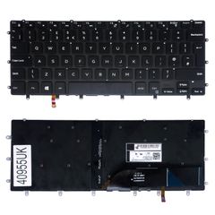 Πληκτρολόγιο - Laptop Keyboard για Dell XPS 15 9550 9560 9570 7590 0R931X R931X DLM14L28PAJ442 NSK-LV1BC NSK-LV0BC PK132FO2A19 01D8GC 1D8GC CN-01D8GC UK No Frame Black ( Κωδ.40955UK )