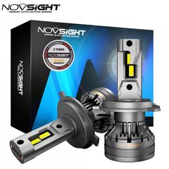 2 x Novsight Λαμπτήρες LED Φώτα Πορείας Αυτοκινήτου 12/24V H4 120W (2x60W) 22000LM 6500K IP68 A500 N37