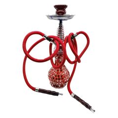 Ναργιλές 38εκ με 2 Σωλήνες - Shisha Hookah Mosaic Red