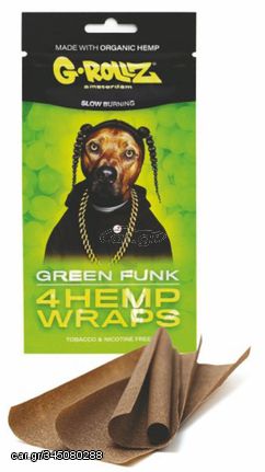 G-Rollz Blunt Hemp Wraps Πουρόφυλλα - Green Funk (Σταφύλι) 4φ.