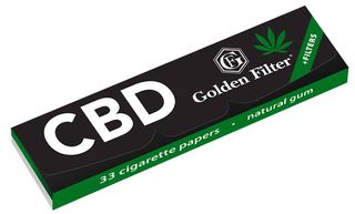 Golden Filter Χαρτάκια Hemp με Εκχυλίσματα CBD King Size + Tips