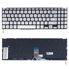 Πληκτρολόγιο - Laptop Keyboard για Asus X509 X509U X509FA X509DA X509BA A509 F509 M509 X515 X515EA-AP X515UA X515FA ASM18M7 0KNB0-5108US00 US No Frame Backlight Silver ( Κωδ.40956USSILBL )