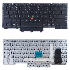Πληκτρολόγιο - Laptop Keyboard για Lenovo ThinkPad R14 E14 Series Gen 1 2020 Gen 2 Gen 3 T480s E490s L390 Yoga E480 P43s 01YP520 PK131D53B00 US No Frame With Pointer Black ( Κωδ.40958USNOFR )