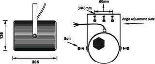 OMNITRONIC PS-25 Projector Speaker Bidirectional (2 x 5") with mount - OMNITRONIC-thumb-3