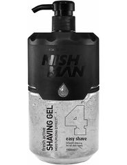 Gel ξυρίσματος Easy Shave Clear 4 Nishman Fresh Active 1000ml