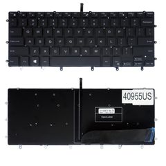 Laptop Keyboard for Dell XPS 15 9550 9560 9570 7590 0R931X R931X DLM14L28PAJ442 NSK-LV1BC NSK-LV0BC PK132FO2A19 01D8GC 1D8GC CN-01D8GC US No Frame Backlight Black ( SKU.40955US )