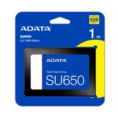 ADATA SSD 2.5" 1TB ASU650SS-1TT-R, SATA3, READ 520 MB/s, WRITE 450MB/s, 3YW.