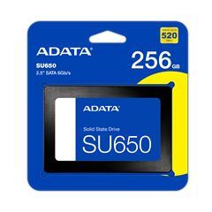 ADATA SSD 2.5" 256GB ASU650SS-256GT-R, SATA3, READ 520 MB/s, WRITE 450MB/s, 3YW.