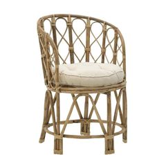 INART 309-000001 - Πολυθρόνα Rostan Inart φυσικό rattan με μαξιλάρι 60x46x80εκ