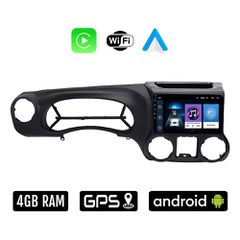 JEEP WRANGLER (2011-2014) Android οθόνη αυτοκίνητου 4GB με Ελληνικό GPS WI-FI Apple Carplay Android Auto (ηχοσύστημα αφής 10" ιντσών OEM Youtube Playstore MP3 USB Radio Bluetooth Mirrorlink 4x60W εργο