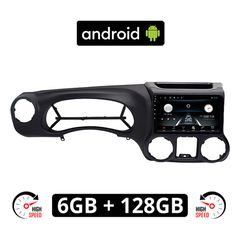 JEEP WRANGLER (2011-2014) Android οθόνη αυτοκίνητου 6GB με GPS WI-FI (ηχοσύστημα αφής 10" ιντσών OEM Youtube Playstore MP3 USB Radio Bluetooth Mirrorlink εργοστασιακή, 4x60W, AUX)