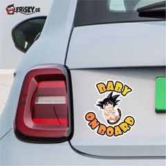 Σήμα Baby on Board με Αυτοκόλλητο Dragon Ball ST004