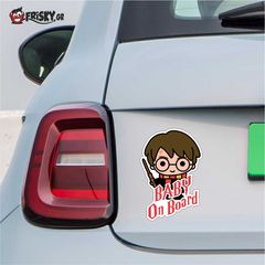 Σήμα Baby on Board με Αυτοκόλλητο Harry Potter ST009