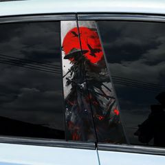 Σετ 2τμχ. Αυτοκόλλητα κολώνας πόρτας αυτοκινήτου JDM STD002