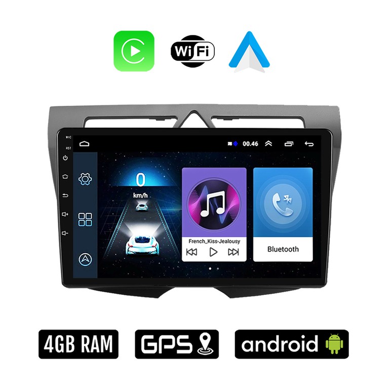KIA PICANTO (2008 - 2011) Android οθόνη αυτοκίνητου 4GB με Ελληνικό GPS WI-FI Apple Carplay Android Auto (ηχοσύστημα αφής 9" ιντσών OEM Youtube Playstore MP3 USB Radio Bluetooth Mirrorlink 4x60W εργοσ