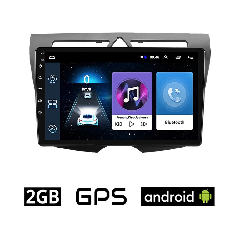 KIA PICANTO (2008 - 2011) Android οθόνη αυτοκίνητου 2GB με GPS WI-FI (ηχοσύστημα αφής 9" ιντσών OEM Youtube Playstore MP3 USB Radio Bluetooth Mirrorlink εργοστασιακή, 4x60W, γκρί, ανθρακί, AUX)