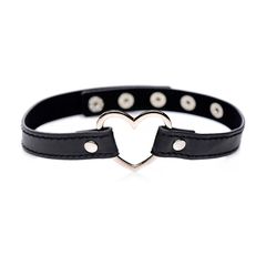 Dark Heart Choker| Κολάρο με Μεταλλικό Κόσμημα Καρδιά