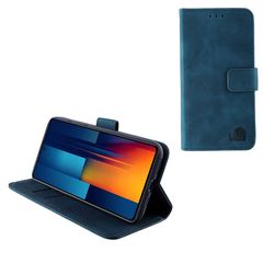 LIME ΘΗΚΗ XIAOMI POCO M6 PRO 4G 6.67" ESSENTIAL MAGNET BOOK STAND CLIP DARK BLUE