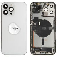 For iPhone/iPad (AP13PM0024SPSP-B) Rear Cover (Pulled B) incl. small parts - Silver, For iPhone 13 Pro Max