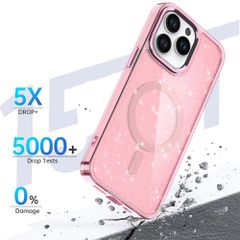 Glitter Case MagSafe for iPhone 16 Pro - pink with glitter-thumb-4