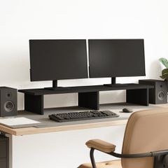 vidaXL Βάση Οθόνης Μαύρο 100x27x15 εκ. από Επεξ. Ξύλο