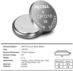 Pkcell Κουμπί Λιθίου CR1216-1B (1τμχ)