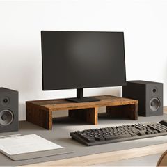 vidaXL Βάση Οθόνης Όψη Παλαιού Ξύλου 50x27x10 εκ. από Επεξ. Ξύλο