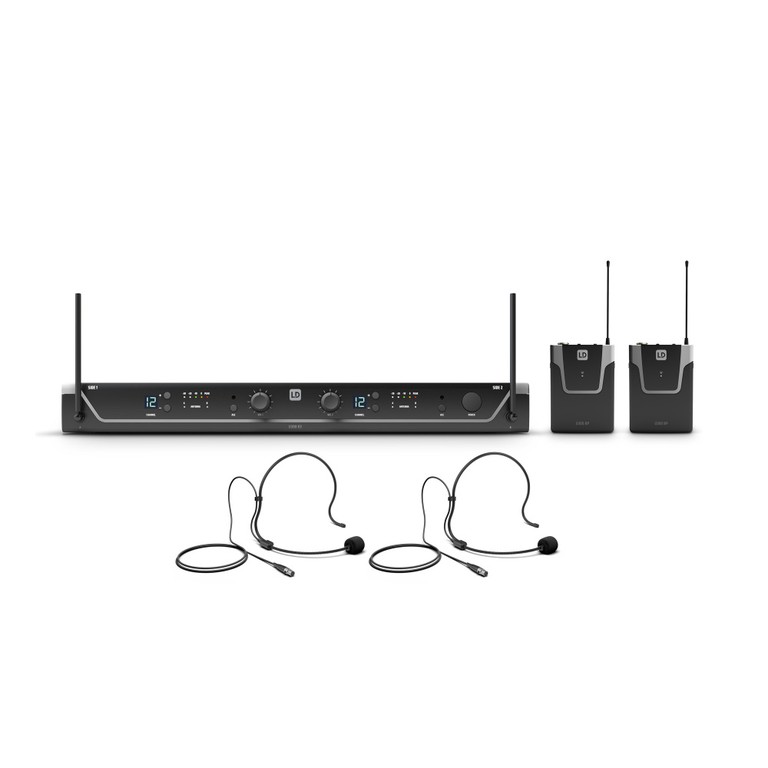 LD Systems U306 BPH Dual Wireless Microphone Headset System 655-679MHz - LD SYSTEMS