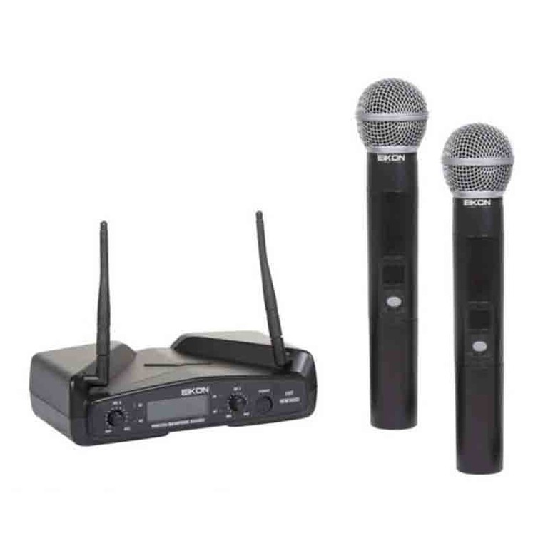 EIKON WM300DM Dual Channel UHF Wireless Handheld Microphone System - EIKON