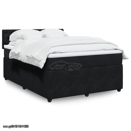 ΚΡΕΒΑΤΙ BOXSPRING ΜΕ ΣΤΡΩΜΑ ΜΑΥΡΟ 140X200 ΕΚ. ΒΕΛΟΥΔΙΝΟ 3287766