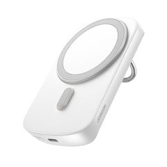 Joyroom inductive power bank 6000mAh with ring and stand up to 20W white (JR-W030)